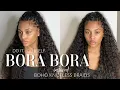 013 HOW TO DIY BORA BORA BOHO KNOTLESS BRAIDS REALLY BIG FULL HAIR FT YWIGS