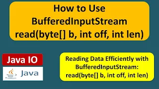 How to Use BufferedInputStream read byte b int off int len Java IO Java Tutorial