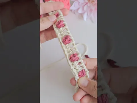 Mira cómo tejo el PUNTO BURBUJA tunecino 🧶💕 lo conoces? #crochet #tutorial #ahuyamacrochet #amotejer