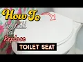 How To Replace Toilet Seat Install Easy Simple