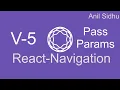 React Navigation 5 tutorial pass data between screens