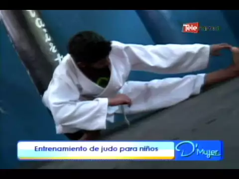 Entrenamiento de judo para niños