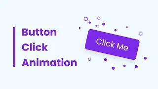 Button Click Animation in HTML CSS JavaScript