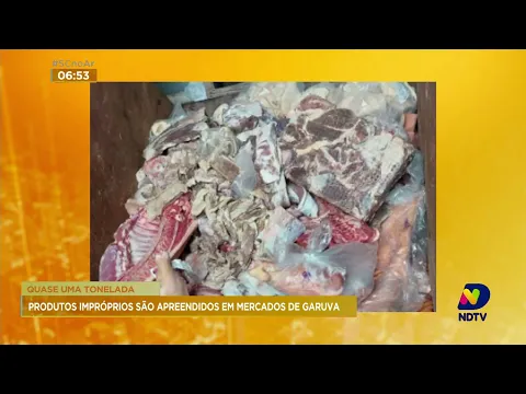 Quase uma tonelada de produtos de origem animal é apreendida em mercados de Garuva