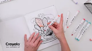 Crayola Alcohol Markers Tips and Techniques: LIGHTEN WITH A COLORLESS BLENDER