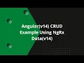 Angular v14 CRUD Example Using NgRx Data v14