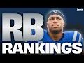 My Top 50 RB Rankings Tiers