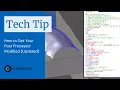 GibbsCAM Tech Tip How to Get Your Post Processor Modified Updated