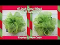 EASY LARGE DECO MESH BOW TUTORIAL USING 10 INCH DECO MESH PERFECT FOR HOLIDAY CRAFTS DECOR