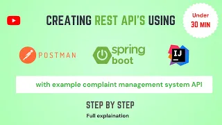 Creating REST API using spring boot How to create REST API in Springboot with IntelliJ IDE