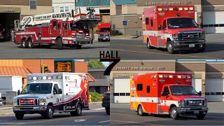 Everett Fire Department - Medic 1 Ladder 1 NorthWest Ambulance Responding