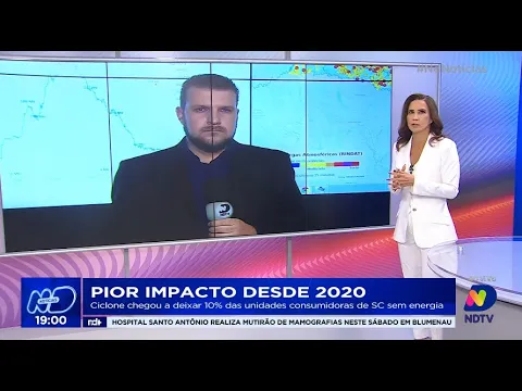Pior impacto desde 2020: ciclone chegou a deixar 10% das unidades consumidoras de SC sem energia