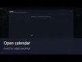 How to Open calendar in Fractal Shufflr