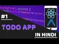 - Todo app using async storage in react native react native tutorials in hindi