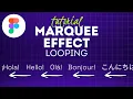 Marquee Effect Infinite Horizontal Scroll Figma Tutorial