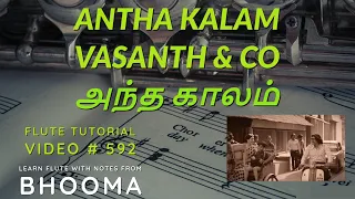 vasanth u0026 co antha kalam theme music free flute lesson with notes video 592
