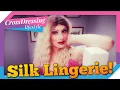 crossdressing silksilky try on gorgeous silk lingerie try on