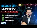 React JS Mastery Ch 2 - Accessibility in react Core React Concept