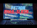 How to build email slicer using python