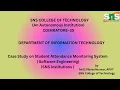 Case Study on Student Attendance monitoring System Software Engineering SNS Institutions