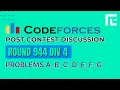 Codeforces Round 944 Div 4 Solutions - A to G by Viraj Chandra TLE Eliminators