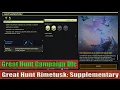 Lagu Icarus: Great Hunt Rimetusk Campaign: Supplementary (Promethues)