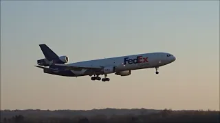 FedEx MD-11 - Arrival at Cologne Airport