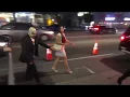Rey Mysterio his daughter Aalyah leaving the Andre the Giant premiere on Sunset Blvd to their car