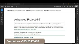 Excel 2021 In Practice - Ch 6 Advanced Project 6-7 Excel 2024 In Practice