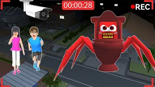 There's Horror Secret Place Toilet MCQueen Haunted 😱 Sakura School Simulator