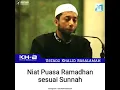 Download Lagu Niat Shaum (Puasa) Ramadhan Sesuai Sunnah - Ustadz Khalid Basalamah Hafizhahullah