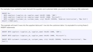 Insert All Command And Insert With Select Command In With Example