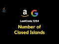 1254 Number of Closed Islands - JAVA DFS