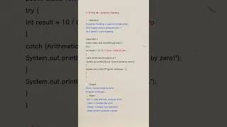 Exception Handling in Java Handle errors with try-catch
