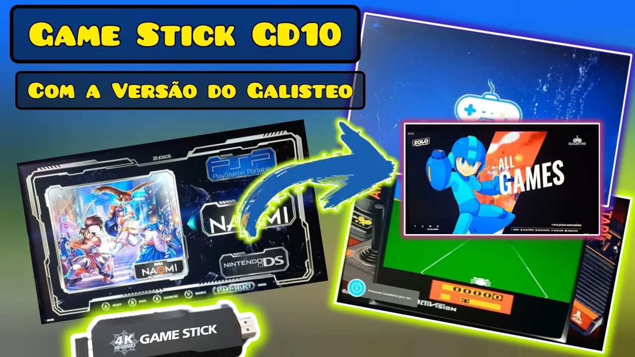 GAME STICK GD10. CONFERINDO UM POUCO MAIS A VERSÃO DE 64GB DO @galisteogames