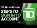 How to Login TD Ameritrade