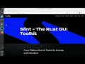 Simple GUI application with Slint and Rust