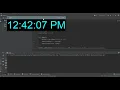 To make clock using python very easy Try this code