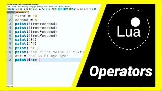 Lua Full course Operators In Lua