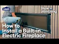 How to Install an Electric Fireplace in an Accent Wall How To Anything