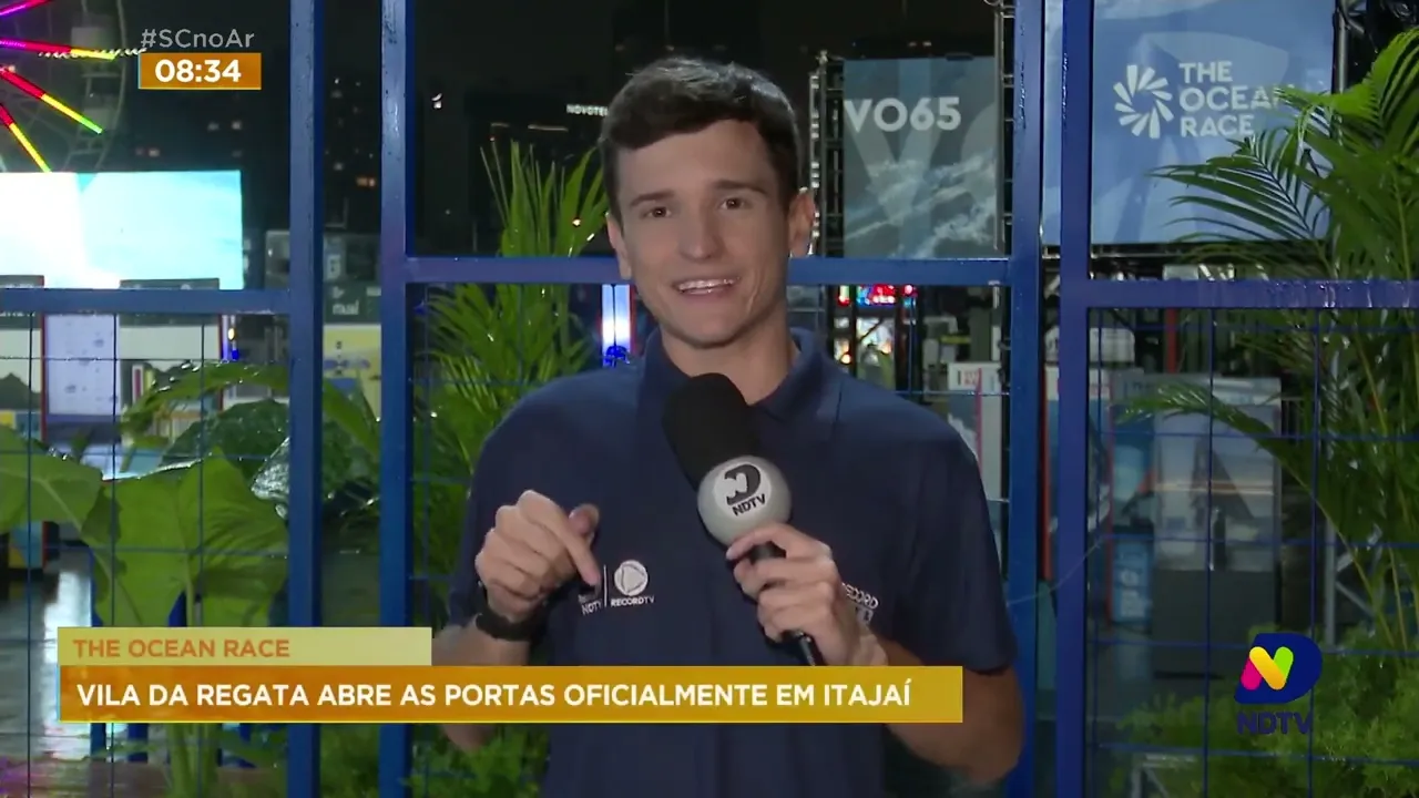 Confira os melhores momentos da noite de abertura da 'The Ocean Race' na Vila de Regatas, em Itajaí