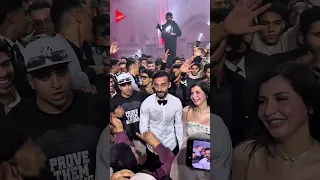حد يلاقي دلع ومايدلعش السوبر ستار  اورتيجا في حفل زفاف  احمد عبد القادر  كابتن النادي الاهلي و  نيره دندنها