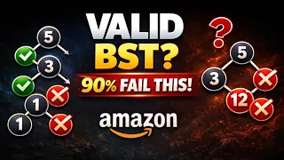 Valid Binary Search Tree Amazon Interview Problem Clean Recursive Logic Explained