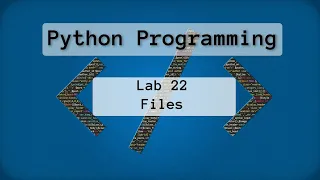 2022-Spring Intro to Python - Lab 22