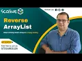 Reverse The ArrayList DSA Placement Series