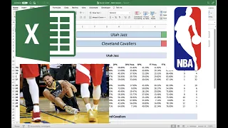 Project NBA Games on Excel Adjusting Player Minutes