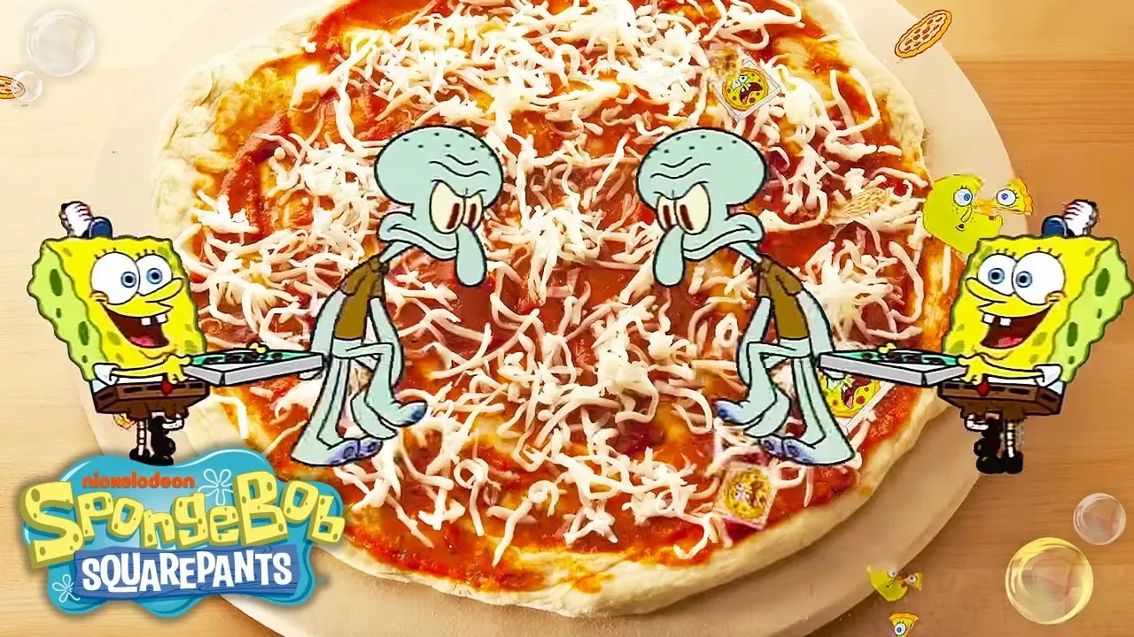 'Krusty Krab Pizza' Official Remix Music Video | SpongeBob