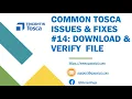 Tosca Tutorial Lesson 150 - Common Issues Download Verify File Curl PowerShell