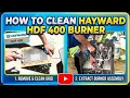 How to clean the burner in Hayward F400 gas pool heater - step by step