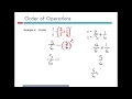 Mod 2-7 Order of Operations with Fractions